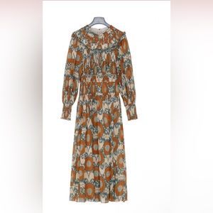 ULLA JOHNSON

ULLA JOHNSON Multicolor long-sleeve printed midi dress - size US 4
